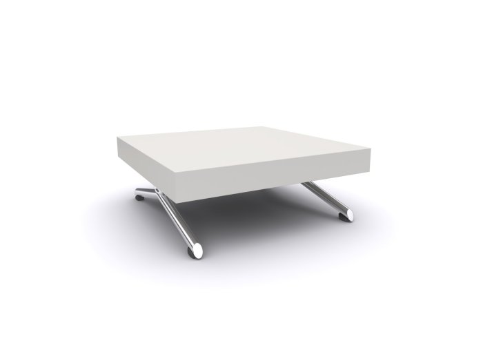 Modern White Table, 37 x 37 in.