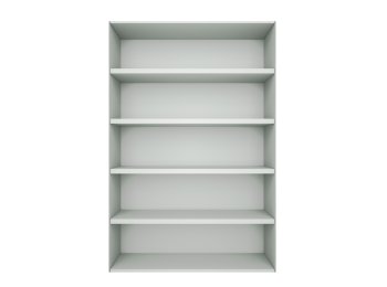 White Bookshelf, 35 x 77 in.